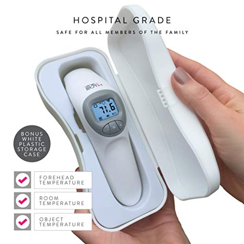Безконтактен термометър за челото Зоя + Ruth за възрастни, деца и бебета, без докосване на цифрови инфрачервени