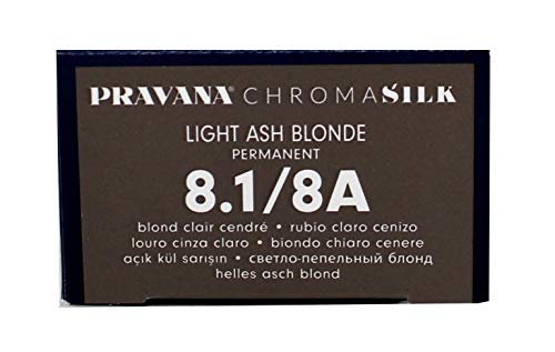 Крем-боя за коса Pravana ChromaSilk с Протеини от Коприна и Кератин 8.1 Светло Пепеляв Blond