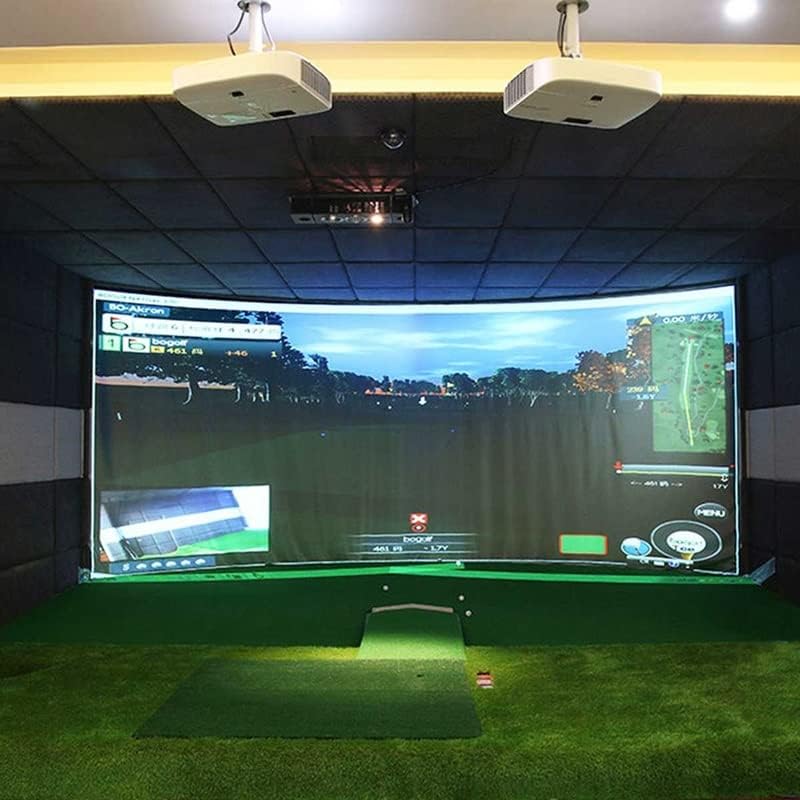 ZYZMH Симулатор на топка за голф в Шок дисплей Прожекционен Екран Вътрешен Материал от бял плат Цел за упражнения по голф