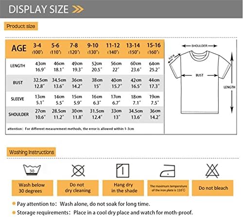 Стилни Летни Тениски с Къси Ръкави за момчета и Момичета, Ежедневни Ризи с кръгло деколте, в Размер от 3 до 16 Години