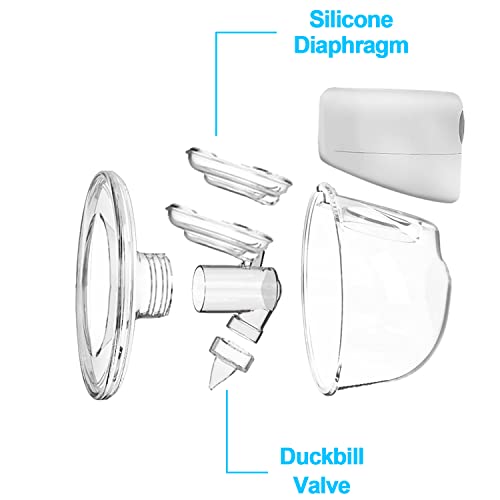 Аксесоари за носене на електрически молокоотсосов Luxlady - Силиконов утконосный клапан и бленда, съвместими
