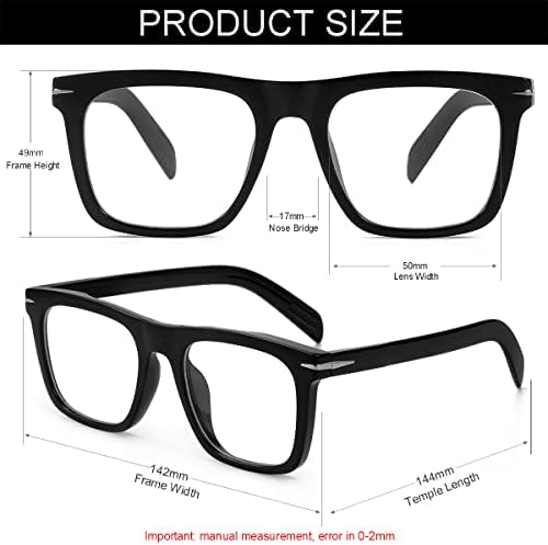 NIDOVIX Модни Квадратни Сини Светозащитные Очила за мъже и Жени, Модерни Компютърни Очила в рамки Без лекарско