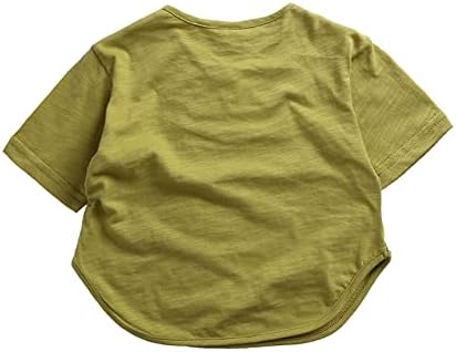 Дете Деца, Момичета, Момчета Кратки Класически Свободни Къси Меки Обикновена Тениска С Къс Ръкав Тениски, Потници