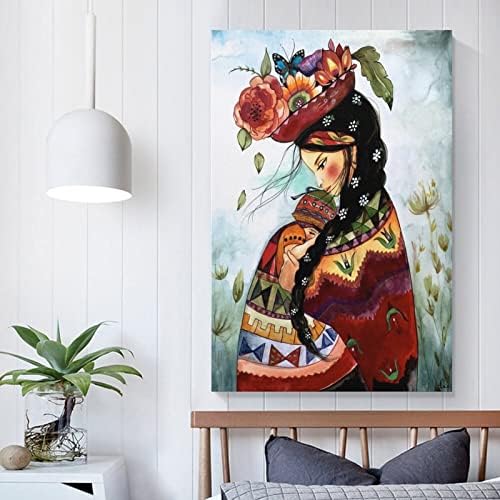 Вдъхновен от Перуанската Майка си, вдъхновяващи Художествен Плакат с картина, Платно, Стена Артистични Щампи за Декор