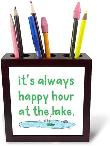 3дРосе, на брега на езерото винаги щастлив час - държачи за химикалки от плочки (ph-364042-1)