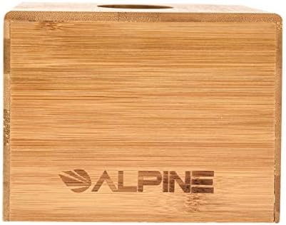 Alpine Industries Дървена Бамбук Правоъгълен Капак за кутия за Салфетки - Екологично Чист, Прибиращи Притежателя