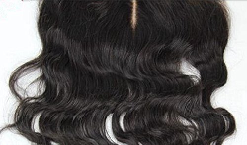 DaJun Hair 6A Лейси закопчалката Отпред в средната част 13 4 Масова вълна от индийски Девствени коса с Естествен цвят (марка: