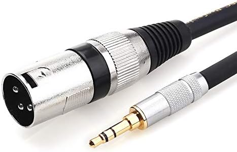 Кабел tisino 3.5 мм към XLR-кабел с Несимметричным мини-жак 1/8 инча към XLR-штекерному адаптер, Кабел за микрофон - 1,6