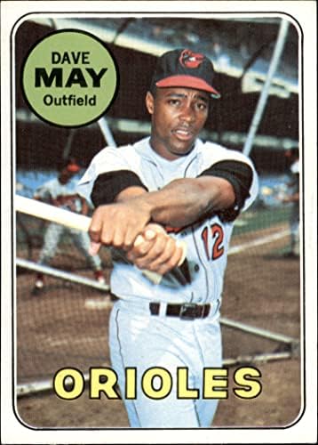 1969 Topps 113 Дейв Мей Балтимор Ориълс (Бейзболна картичка) Ню Йорк / MT Orioles