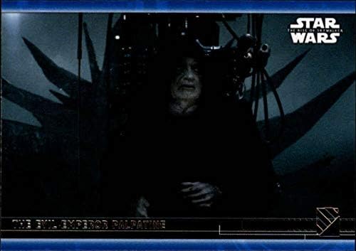 2020 Topps Star Wars The Rise of Skywalker Синята Серия 2 75 Търговска карта Зъл император Договор