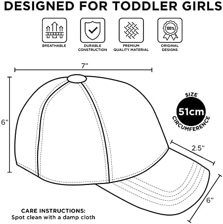 Бейзболна шапка за момичета Nickelodeon, Регулируем Шапчица Paw Патрул за деца от 2-4 години
