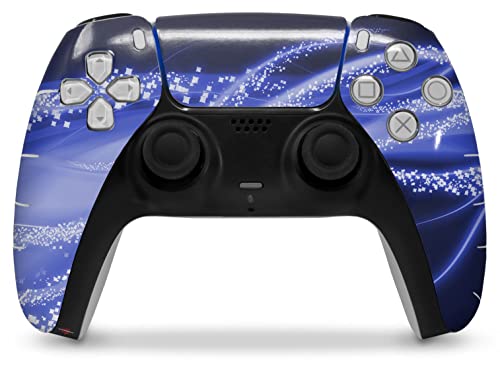 Апликация на кожата WraptorSkinz е съвместимо с контролер на Sony PS5 DualSense Mystic Blue Vortex (контролер В комплекта