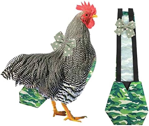 Пелена за Пиле на OTVORKO BRIDAL, Пелена за домашни любимци за Пиле-Пиле, Регулируема Моющийся на Пелените