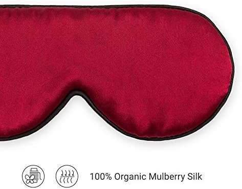 Маска за сън Morus Organic Черница Silk — Светонепроницаемая, нетоксичная, регулируеми и надеждна, благодарение на мека коприна