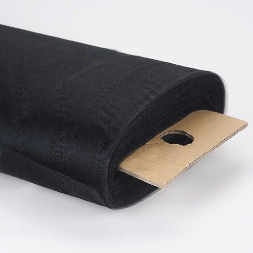 Болт от тюлевой тъкан BBCrafts премиум клас-(Ш: 108 инча | Д: 50 ярда) (черен)