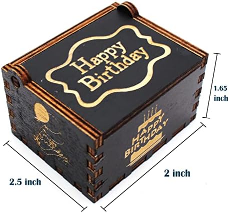 Музикалното ковчег Disfuco 1st Happy Birthday Music Box - Подарък за Първия Рожден Ден на Новороденото Момче Или Момиче