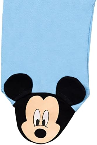 Детски гащеризон Disney с Мики Маус, Мечо Пух, Тигрой, 2 опаковки, за спане и игра, с цип за Новороденото