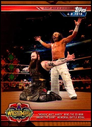 2019 Бронзов медалист от WWE Road to WrestleMania 34, Разбуженный Мат Харди спечели официалната рестлинг-картата на Кралското