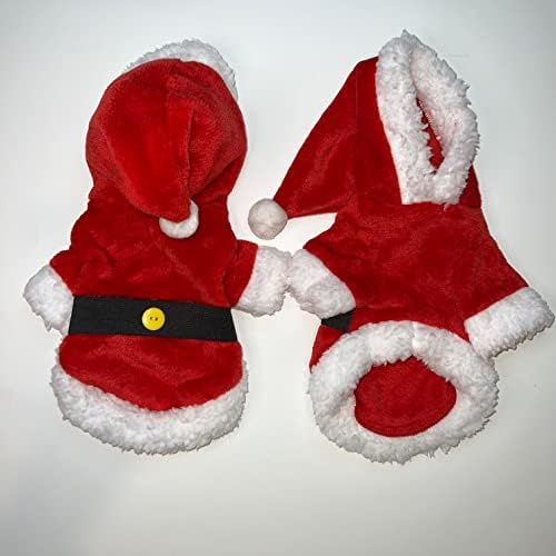 Пуловер на Дядо Коледа за кучета /Коледен Пуловер За Куче /Костюм на Дядо Коледа за Кучета / Коледно Облекло за