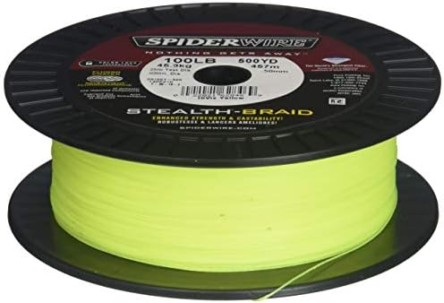 Риболов линия SpiderWire Stealth® Superline, Hi-Vis Жълт цвят, 100 паунда | 45,3 кг, 1500 мм | 1371 м, Ракита риболовна
