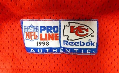 1998 Kansas City Chiefs 60 Game Пусна Червената Фланелка 48 DP34670 - Използваните тениски за игри NFL без подпис