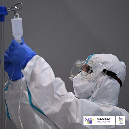 Медицински принадлежности AMZ предоставят за еднократна употреба изолирующие халати. Опаковка от 5 Бели Престилки за възрастни