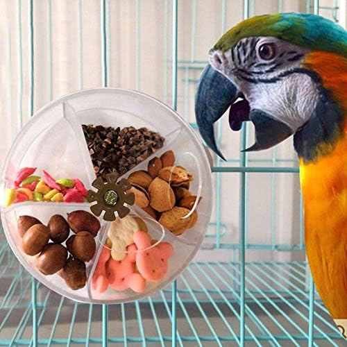 Птица Креативна Система за Хранене на Колелото Seed Храна Топката Въртящи Образователна Играчка за Малки и Средни Папагали