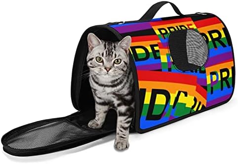 ЛГБТ Гей Гордост Переноска За Домашни Любимци Puppy Малка Чанта За Носене Чанта за Пътуване На Открито Пазаруване