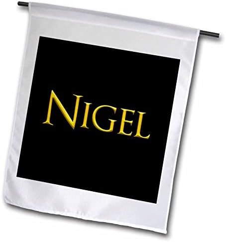 3дРоуз Найджъл Често срещано име за момче в Америка. Жълто на черно Амулет - Знамена (fl-361933-2)