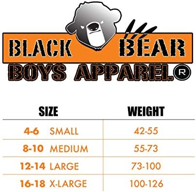 Шорти за активна почивка за момчетата Black Bear – 4 опаковки спортни шорти Performance Dry-Fit (Big Boy)