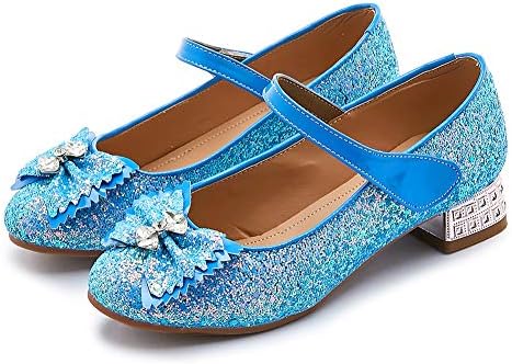 YKXLM/ Лъскави Обувки на Мери Джейн За момичета На Ниски Токчета, Сватбената Рокля на Принцеса с Цветя Модел за
