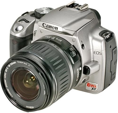 Dslr фотоапарат Canon Rebel XT с обектив EF-S 18-55 mm f/3,5-5,6 (сребро-СТАР модел)