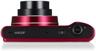 Samsung WB30F 16,2-Мегапикселов smart WiFi Цифров фотоапарат с 10-кратно оптично увеличение, 3,0-инчов LCD екран (червено)