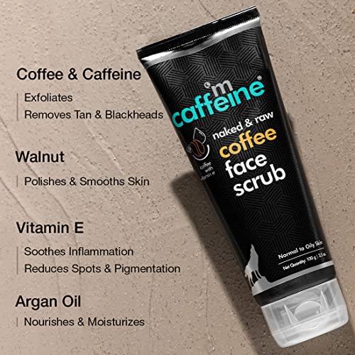 mcaffeine Coffee Лице в Комбинация с Кофейным средство за измиване и търкане за лице, Предотвратява и намалява появата на