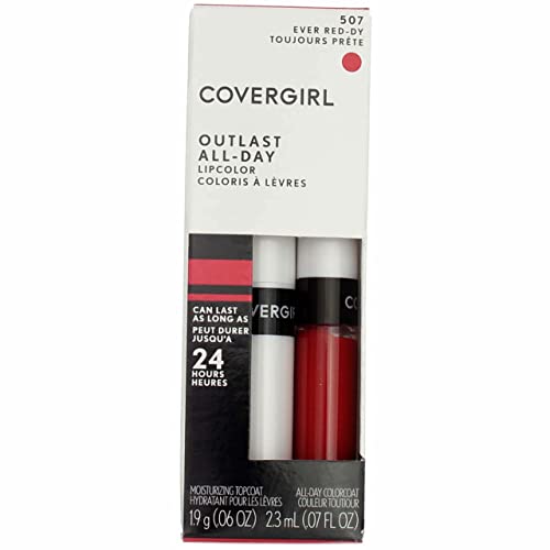 Цвят на устните CoverGirl Outlast All Day, Вечно Червено-dy [507] 1 ea (опаковка от 3 броя)