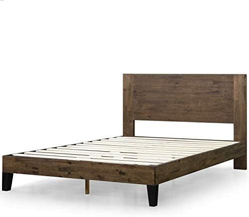 Рамка на легло на дървена платформа ZINUS Tonja с таблата / Основа за матрак с дървена каишка / Пружинен блок не се изисква