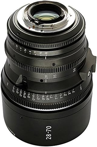 Ръководство на потребителя Cinematics Cine Обектив Nikon AF-S 28-70 mm/f2.8D за определяне на Nikon или Canon EF
