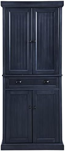 Кухненски шкаф за кухня Crosley Furniture Seaside, изтъркан тъмно син