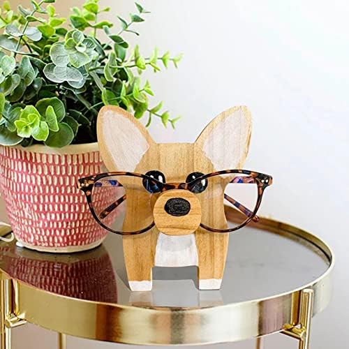 Дървен държач за очила с участието на животните, поставка за очила, рафтове за изложба на стоки за настолни кучета