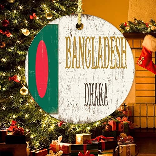 Коледен Орнамент Селски Спомен Старинни Селски Керамични Елегантни Коледни Висящи Украшения В Столицата На Бангладеш Дака Коледен