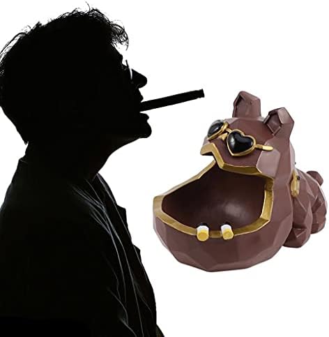 XBWEI Дизайн на Животните Пепелник Персонални Пепелник Смола Настолна Куче Украшение Настолна Забавно Пепелник за Дома