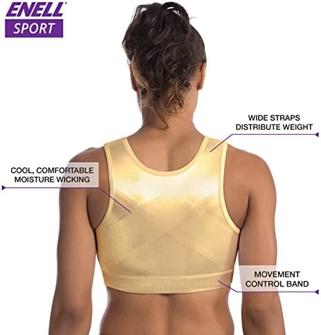 Удароустойчив спортен сутиен ENELL Women ' s с пълно покритие (100)- Основните цветове