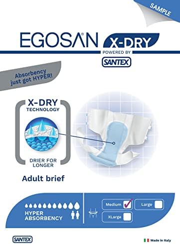 Гащи-памперси Egosan за възрастни при инконтиненция на урината 8-часова защита X-Dry за максимално поглъщане на с регулируеми