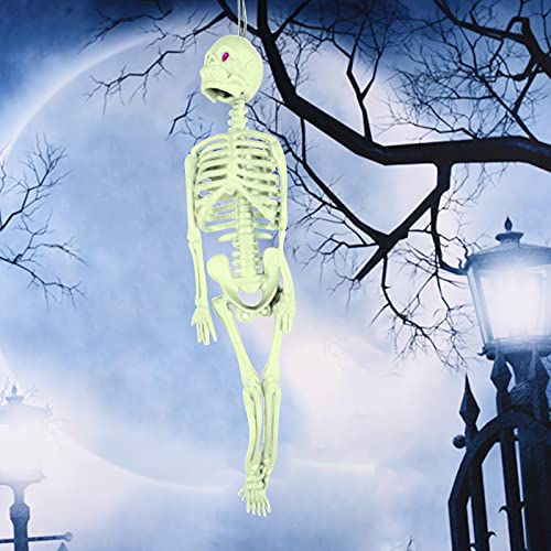 Хелоуин Страшен Скелет Модел Открит Вътрешен Двор И Градина На Дърво Висулка От Духове Къща Атмосфера На Терор Подпори