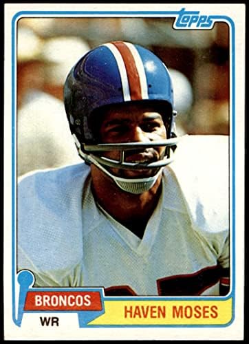 1981 Topps 187 Хейвън Мозес Denver Broncos (Футболна карта) в Ню Йорк Broncos Сан Диего Св.