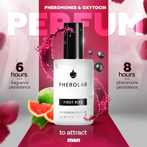 Женски парфюм с феромони PHEROLAB First Kiss [+ окситоцин] от Премиум-клас с Маслен по парфюм с феромони - Женски парфюми за