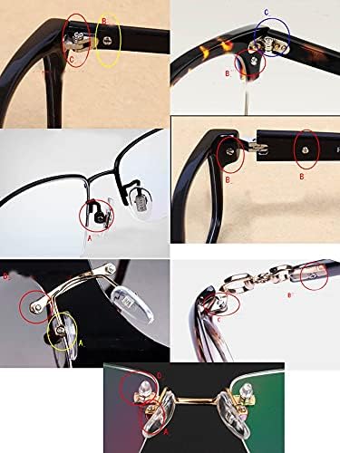 Винтове за очила резервни Части Опаковка За поддръжка на Очила на Носа Тампон Отвертка Кърпа За Очила Пинсети Ухото на Куката