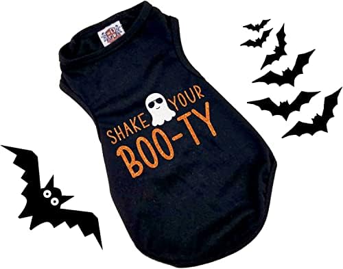 Shake Your Плячка Тениска за кучета на Хелоуин | Костюм на Кучетата за Хелоуин (XS 3-6 кг)