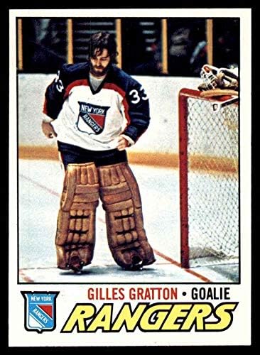 1977 Topps 207 Жил Грэттон Рейнджърс-Хокей на лед (Хокей на карта) Ню Йорк Рейнджърс-Хокей на лед