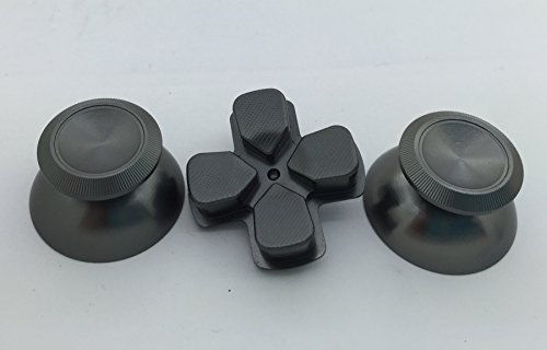 E-МОДИФИКАЦИИ GAMING - Метални Аналогови дръжки от алуминиева сплав + Метал D-тампон Dpad за контролери PS4 Dualshock